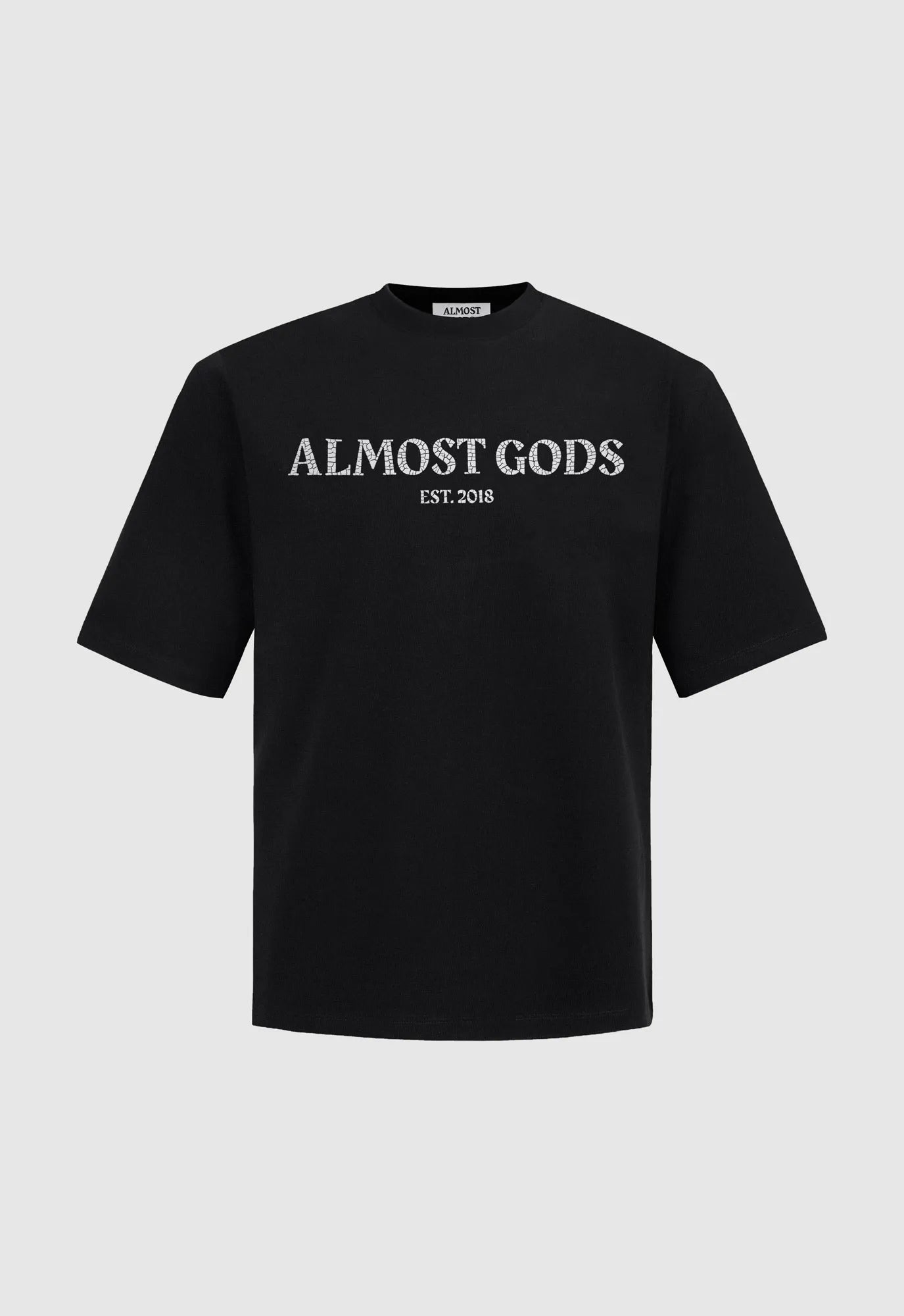 Logo Relaxed Tee in Black
