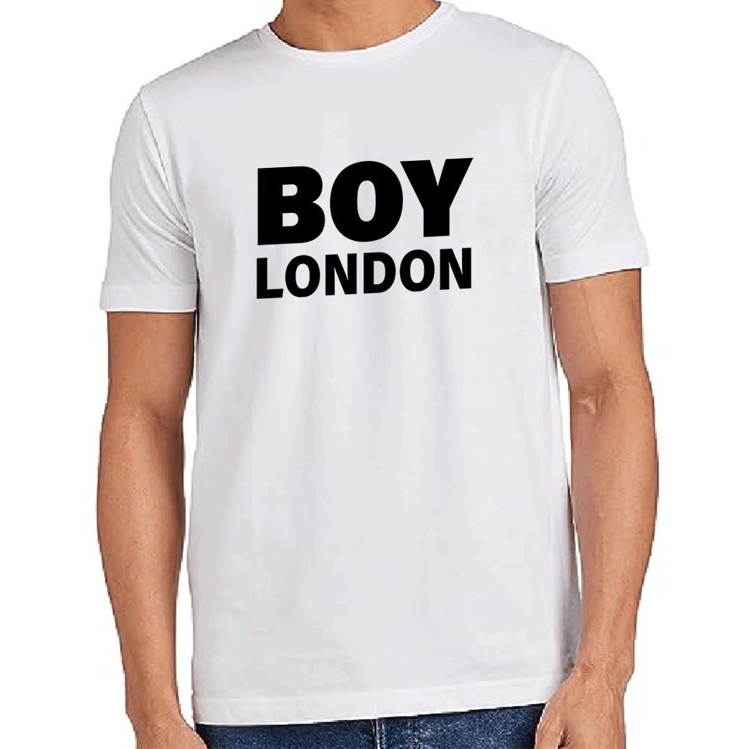 Brand Logo Printed White T-shirt
